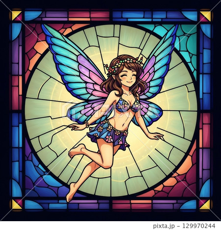 美しい妖精の女の子 129970244