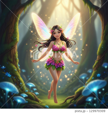 美しい妖精の女の子 美しい妖精の女の子 129970309