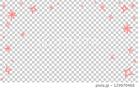 Starry background, night sky stars and sparkle element banner background hand drawing doodle illustration 129970468