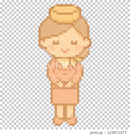 [Work] Cabin attendant illustration 129971877