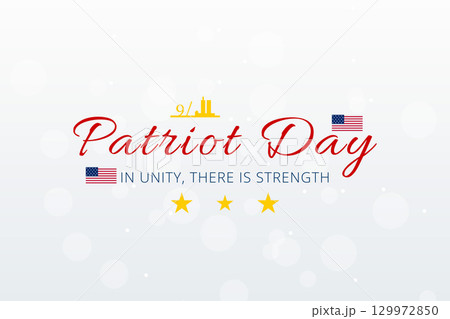 Patriot Day unity strength tribute illustration 129972850
