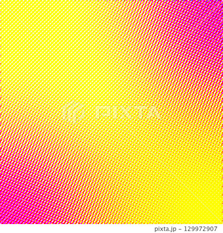 Abstract halftone gradient background with vibrant yellow and magenta dots. Modern retro pop art texture for print, design, and digital projects. Bright, colorful, and seamless 129972907