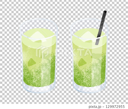 Matcha Latte 129972955
