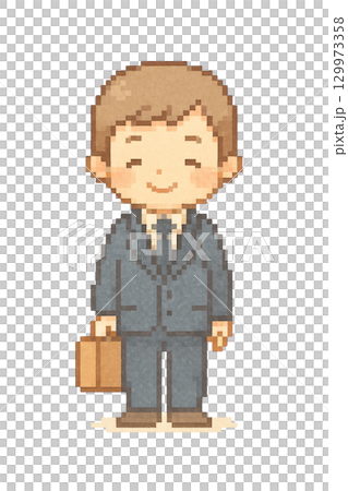 [作品]商人（男性上班族）的插圖/第2類 129973358