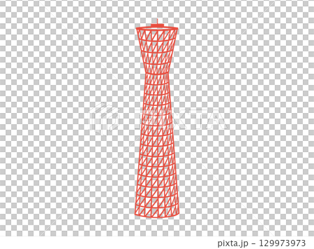 Illustration of a tower in Kobe Port Illustration of a tower in Kobe Port 129973973
