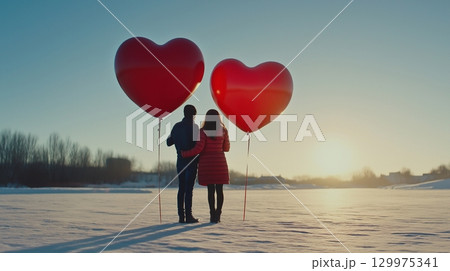 composite image of man holding heart 129975341