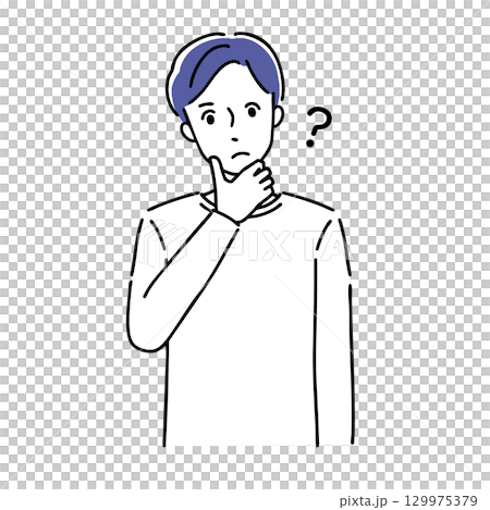 Troubled young man 129975379