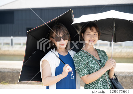 半田運河沿いを散策する女子旅　愛知県半田市 129975665