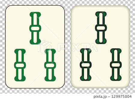 Mahjong tiles_Sanpin_3 129975804