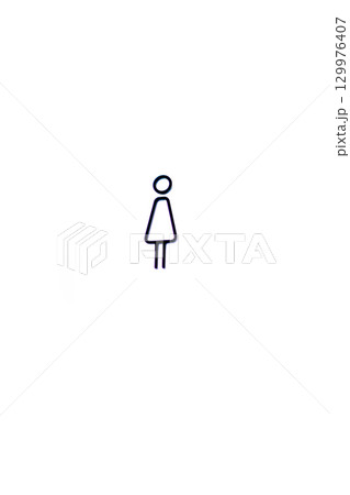 女子トイレのマーク 女子トイレのマーク 129976407