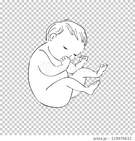 眠る赤ちゃん 129976632
