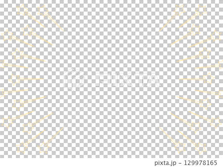 黃色星光閃爍集中線框背景 129978165