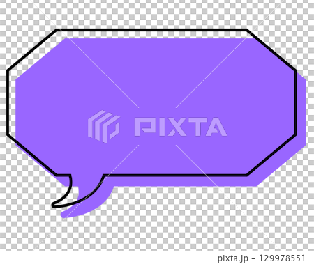 一個簡單的、錯位的長八邊形對話框 一個簡單的、錯位的長八邊形對話框 129978551