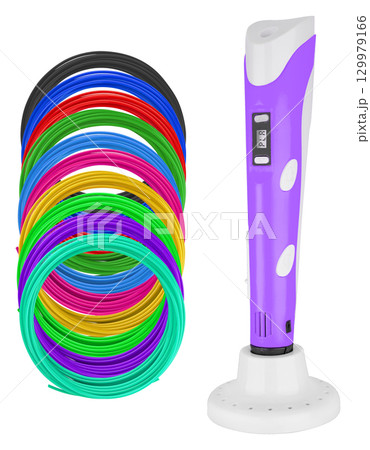 Compact 3D pen for modeling and decorative elements. 129979166