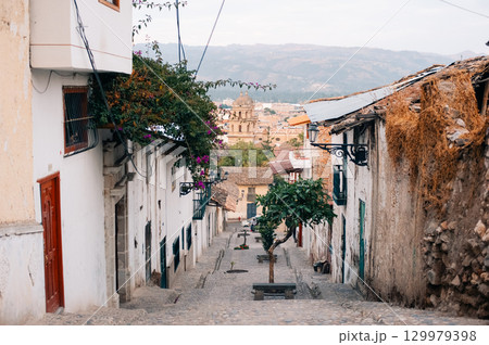 Viewpoint of Santa Apolonia in Cajamarca , Peru - november 2, 2024 129979398