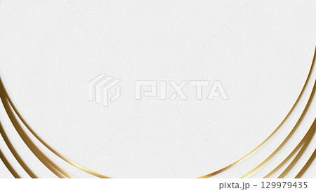 ゴールドのラインのフレーム 129979435