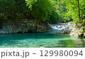 【長野県】阿寺渓谷　狸ヶ淵の渓谷美 129980094