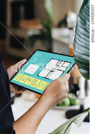 スマートホーム・ホームオートメーションのイメージ素材 129980207