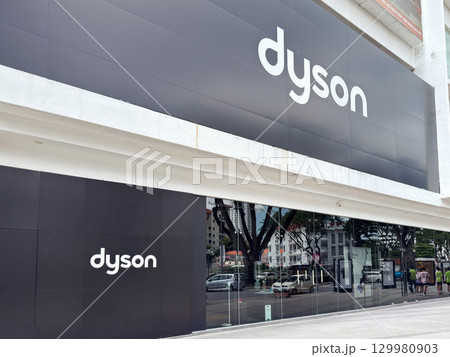 Dyson store front in Penang showcasing modern design and technology on April 25, 2025 Dyson store front in Penang showcasing modern design and technology on April 25, 2025 129980903