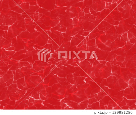 Abstract seamless pattern background with red water texture reflecting light highlights 129981286
