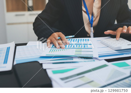 Success, audience with an applause and in a business meeting at work with a lens flare together. Achievement or celebration, motivation and businesspeople clapping hands for good news or support 129981750