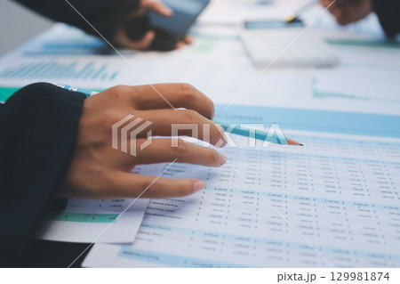 Success, audience with an applause and in a business meeting at work with a lens flare together. Achievement or celebration, motivation and businesspeople clapping hands for good news or support 129981874