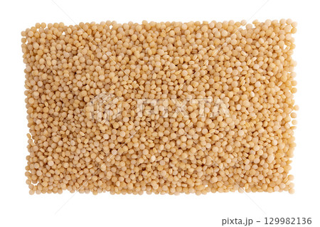 raw couscous isolated on white 129982136