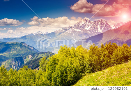 mountain landscape of georgia 129982191