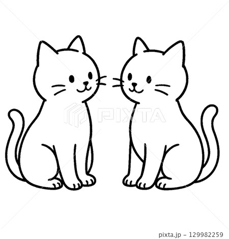 お座り猫 129982259