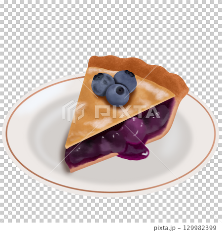 藍莓派,上面鋪滿藍莓 藍莓派,上面鋪滿藍莓 129982399