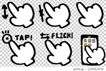 スマホ操作 129982839