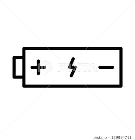 乾電池のアイコン。 129984711