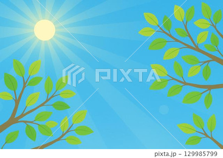 晴天　青空　新緑　イメージ 129985799