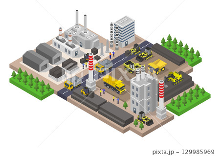 Isometric mine 129985969