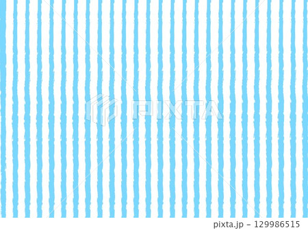 背景　手書き風の線　水色 129986515