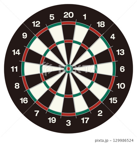 ダーツボード イラスト 129986524