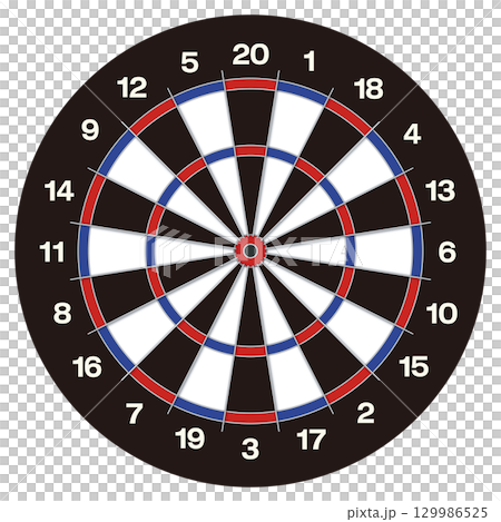 ダーツボード イラスト 129986525