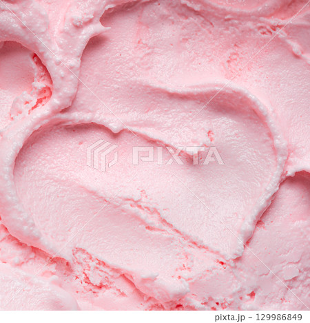 Pink watermelon ice cream texture 129986849
