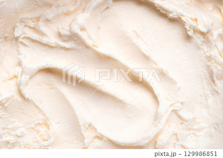 White vanilla ice cream texture White vanilla ice cream texture 129986851