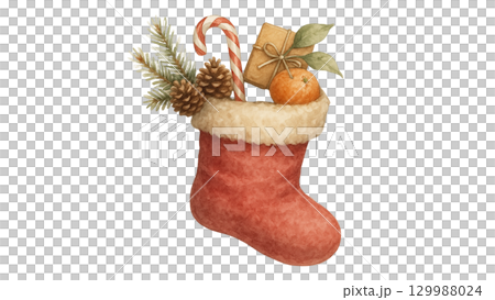 水彩聖誕禮物 水彩聖誕禮物 129988024