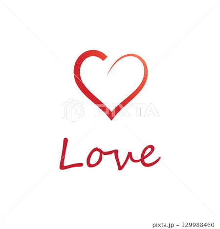 Love logo vector illustrations design icon template Love logo vector illustrations design icon template 129988460
