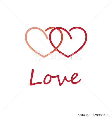 Love logo vector illustrations design icon template 129988462