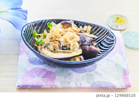 レンジ蒸しなす レンジ蒸しなす 129988520