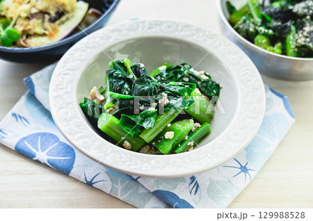 ツルムラサキの胡桃和え 129988528