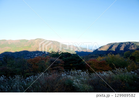 神奈川県足柄下郡箱根町_早雲山駅付近からの景色8_2024年11月 129989582
