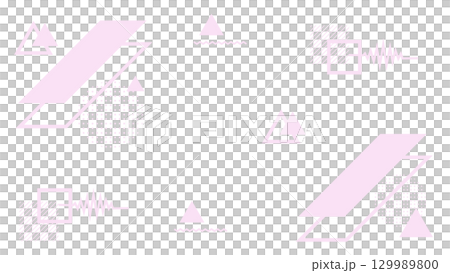 ピンク色のビジネス背景 幾何学模様の図形シンプルなイラスト 円 三角 四角 ベクターpng ピンク色のビジネス背景 幾何学模様の図形シンプルなイラスト 円 三角 四角 ベクターpng 129989800