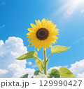 青空とひまわり 129990427