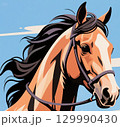 走っている馬 129990430