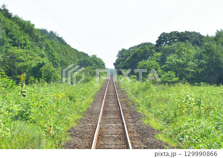 JR北海道、根室本線の落石駅から厚床駅までの車窓風景 129990866