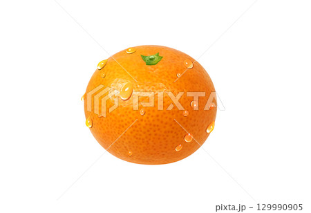 みかんのイラスト リアル ミカン 129990905